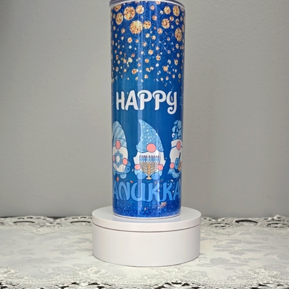 Custom 20oz Stainless Steel Tumbler - Hanukkah
